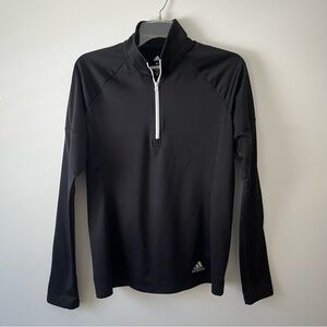 Adidas Golf 1/4 Zip Long Sleeve Pullover Black Medium